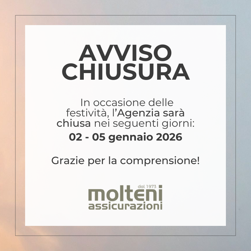 Chiusura gennaio - Molteni pop up sito